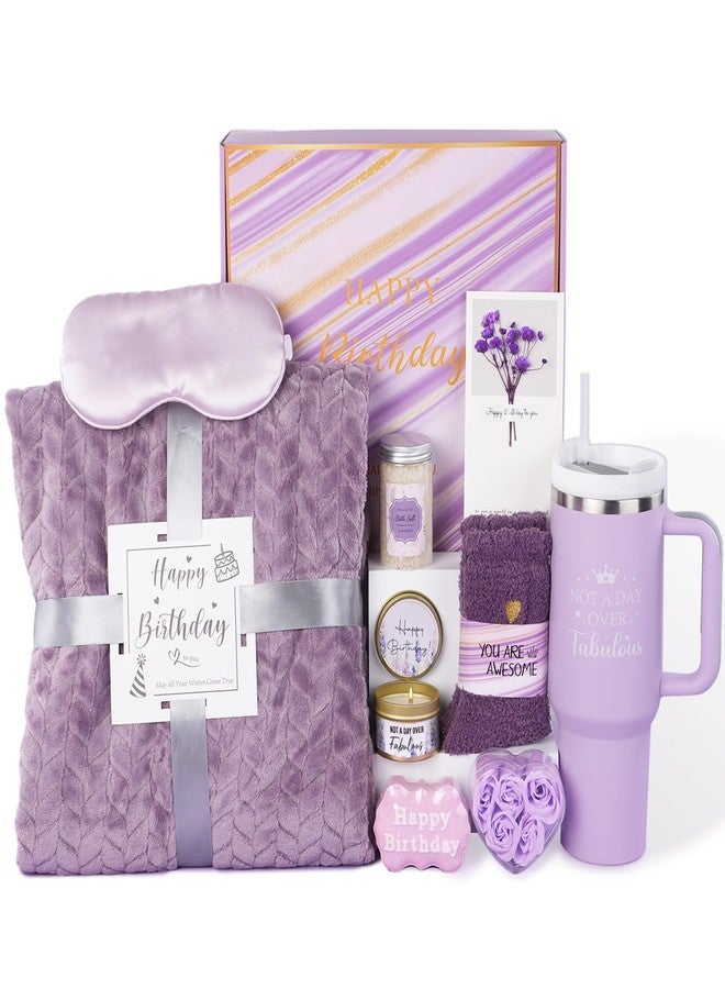 Ithmahco Birthday Gifts for Women Friendship Unique, Happy Birthday Gifts Basket for Women Mom Sister Best Friend Her Wife Girlfriend Daughter Aunt Coworker Boss, Bath Sets Spa Gift Baskets - Image 1